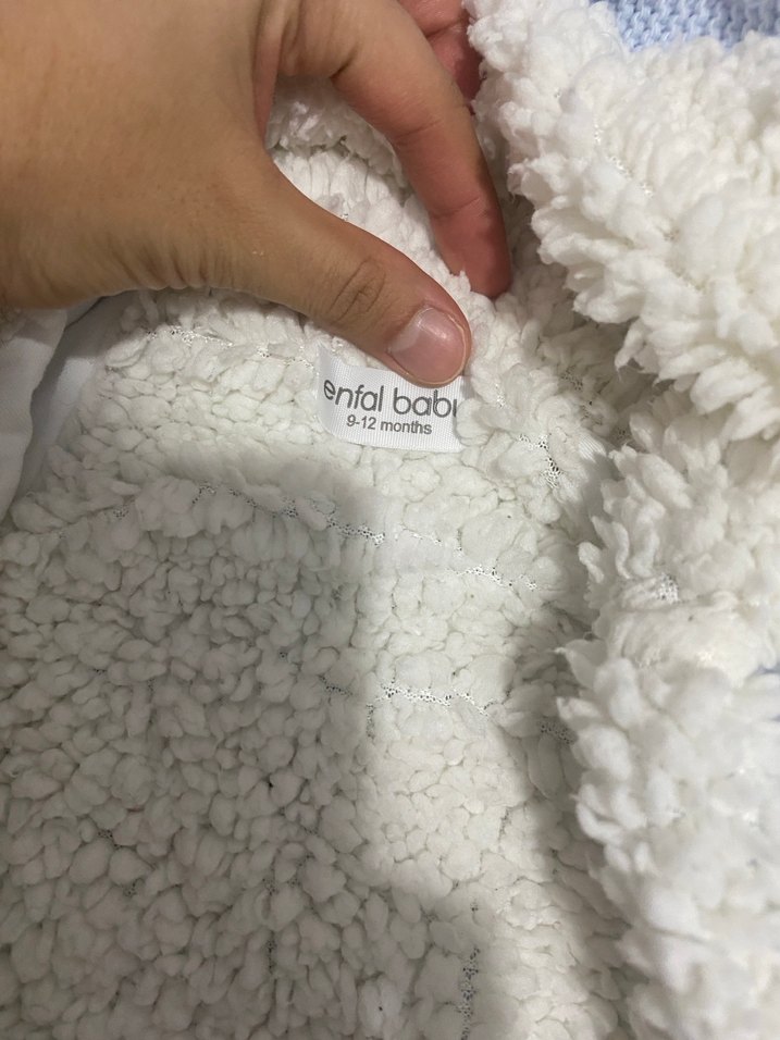 Kapüşonlu Örgü Bebek Tulum - Görsel 5