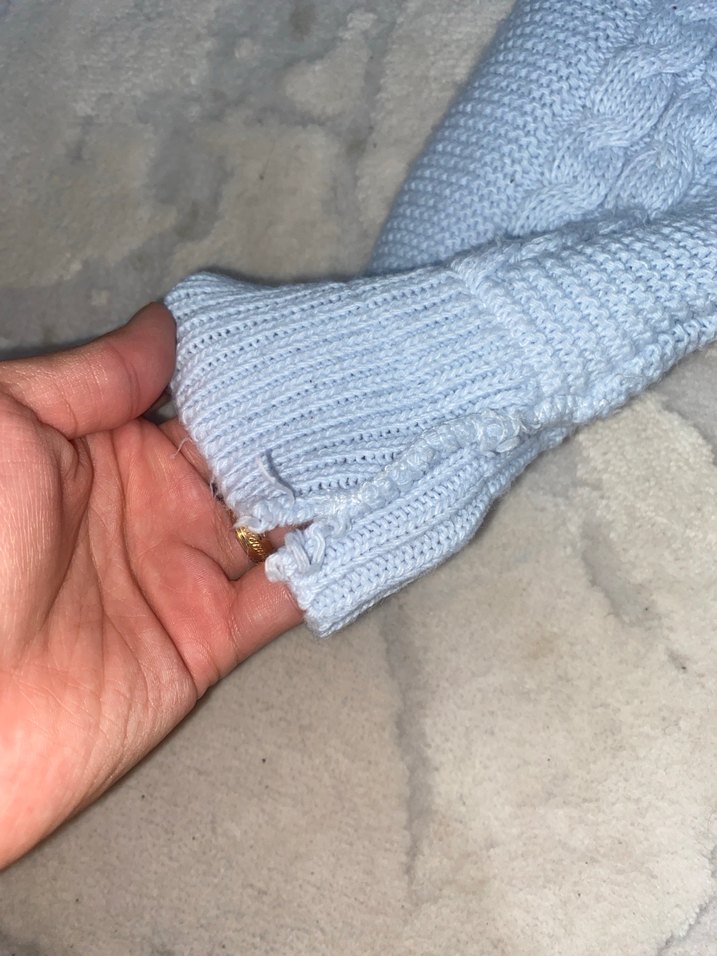 Kapüşonlu Örgü Bebek Tulum - Görsel 3