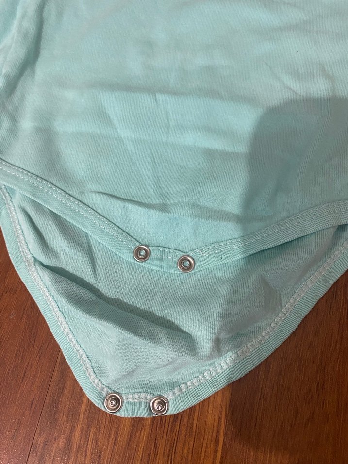 Mavi Kolsuz Bebek Çıtçıtlı Body - Görsel 3