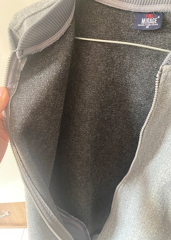 Gri Fermuarlı Erkek Polar Ceket - Görsel 5