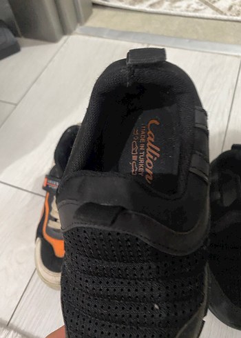 Siyah Erkek Çocuk Spor Ayakkabı Velcro - Görsel 7