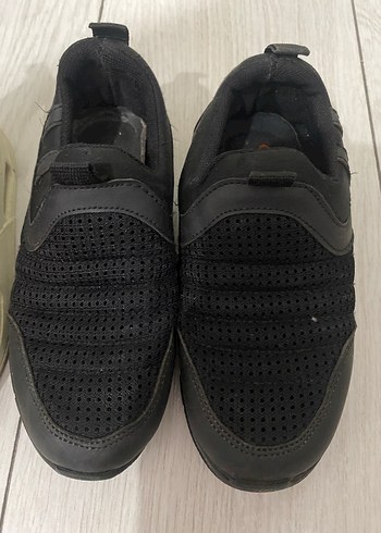 Siyah Erkek Çocuk Spor Ayakkabı Velcro - Görsel 2