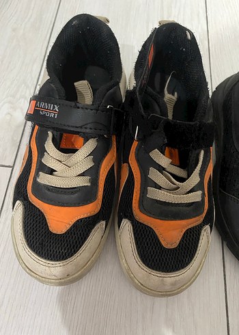 Siyah Erkek Çocuk Spor Ayakkabı Velcro - Görsel 3