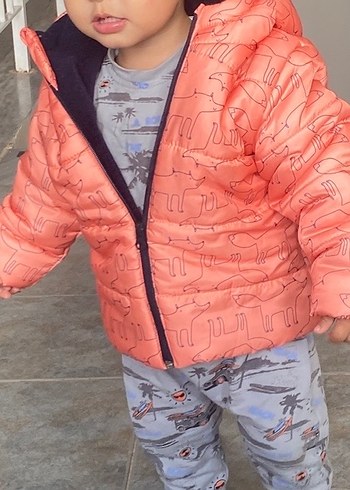 Erkek Çocuk Kapüşonlu Şişme Mont - Görsel 2