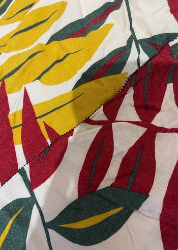 Bol Kesim Çok Renkli Bohem Kadın Pantolon - Görsel 2