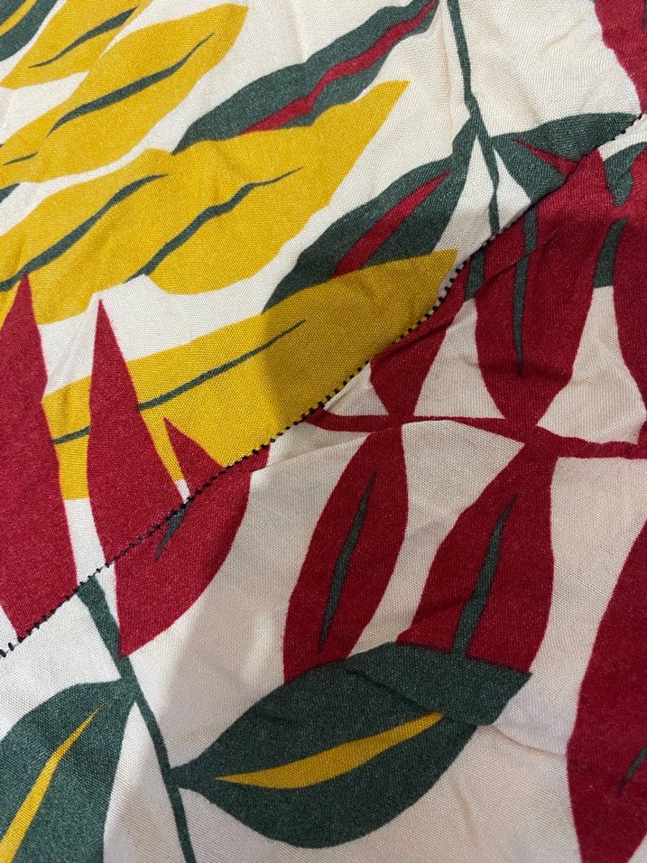 Bol Kesim Çok Renkli Bohem Kadın Pantolon - Görsel 2