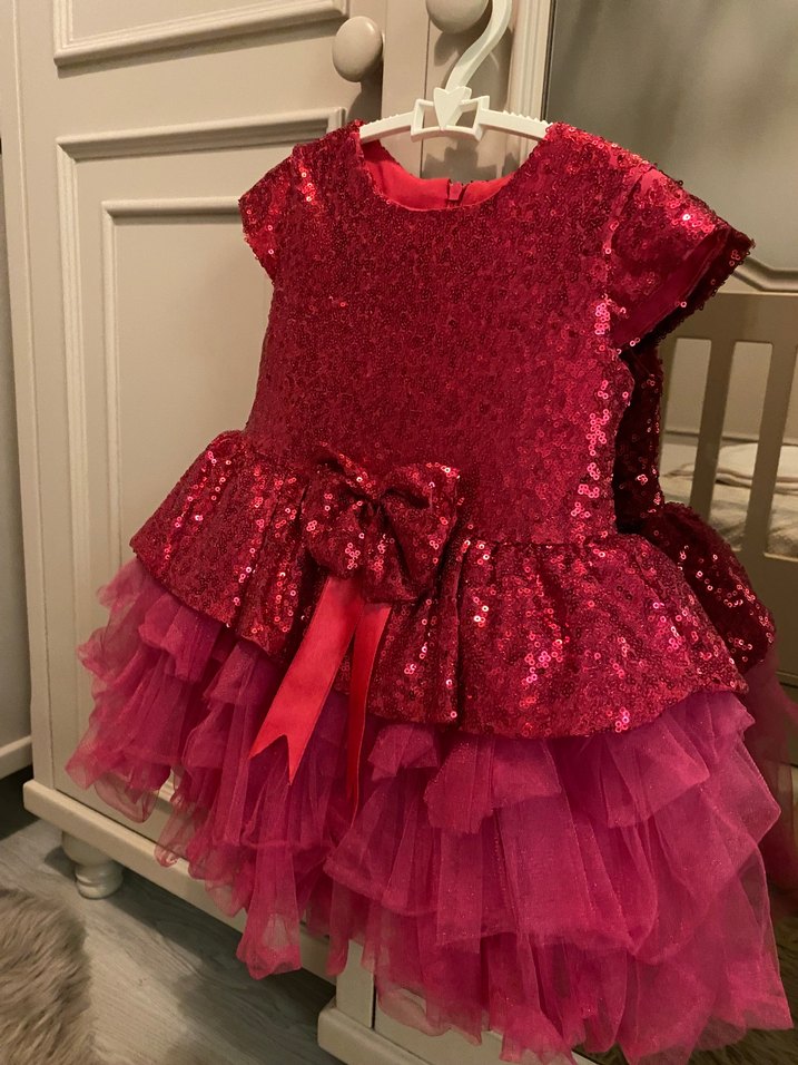 Payetli Tütülü Kız Çocuk Abiye - Görsel 2