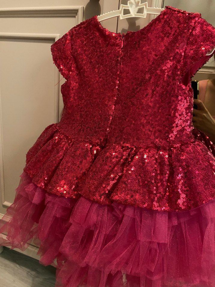 Payetli Tütülü Kız Çocuk Abiye - Görsel 5