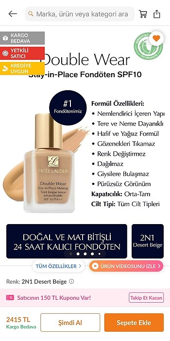 Estee lauder fondöten