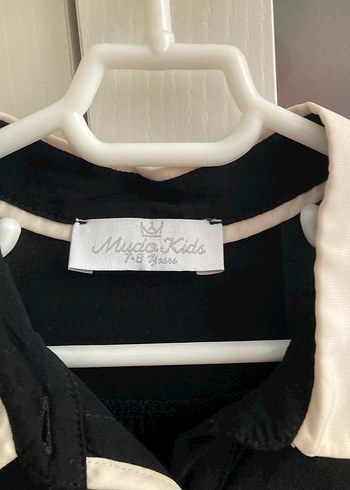 Mudo Siyah, Uzun Kollu, Düğmeli çocuk gömlek - Görsel 3