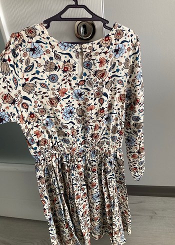 Çiçek Desenli Bohem Midi Elbise - Görsel 3