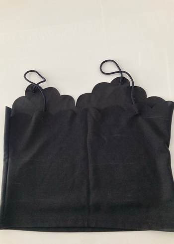 Siyah Süet Askısız Gotik Büstiyer Kız Çocuk - Görsel 2