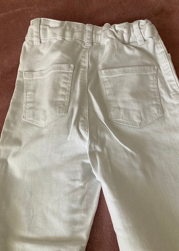 Beyaz Kız Çocuk Pantolonu Regular Fit - Görsel 5