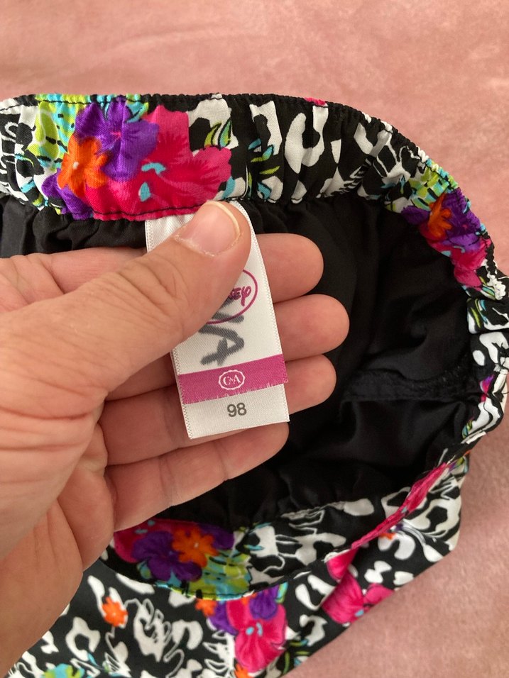 Çiçek Desenli Renkli Mini Etek - Görsel 3