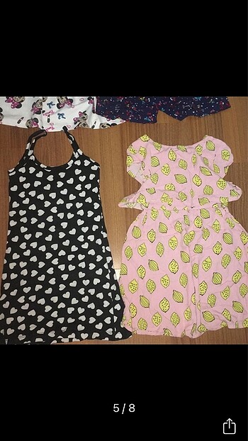 24-36 Ay Beden çeşitli Renk Kız çocuk toplu elbise