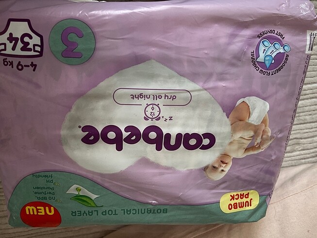2 Beden: 3-6 kg Beden Renk Canbebe 3 numara