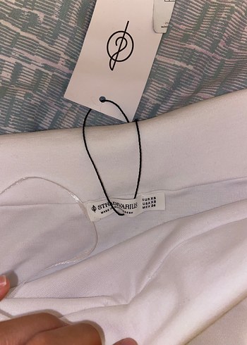 Beyaz Straplez Uzun Kollu Kadın Bluz - Görsel 4