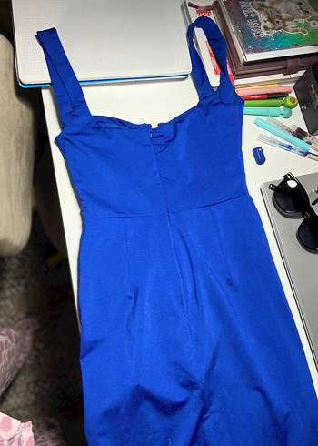 Trendyolmilla mavi elbise uzun - Görsel 3