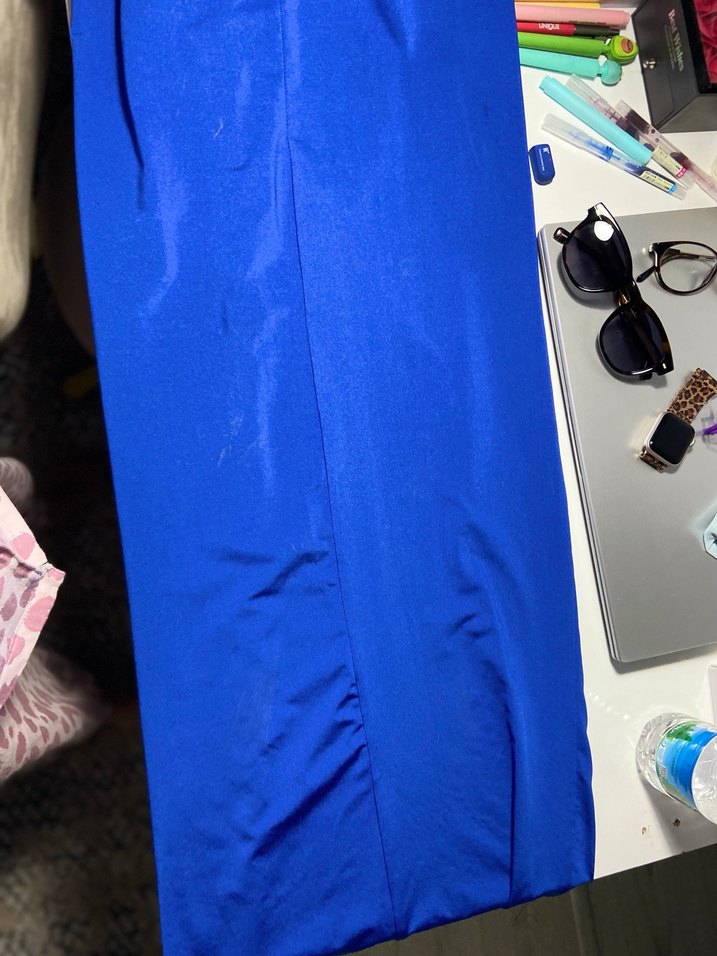 Trendyolmilla mavi elbise uzun - Görsel 4