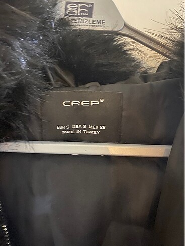 s Beden Siyah Peluş Mont