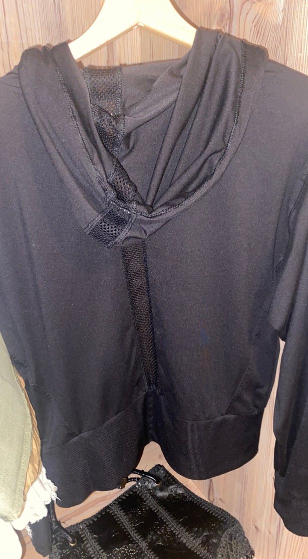 Siyah Fermuarlı Kadın Spor Ceket - Görsel 2