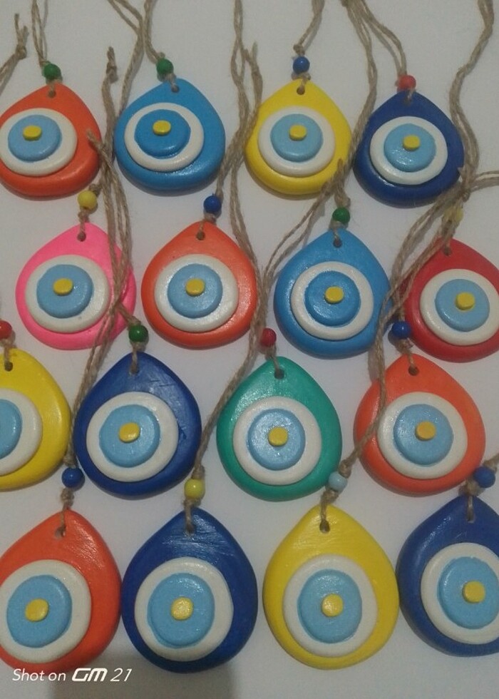 Bahçe süsü balkon süsü duvar süsü nazar boncuğu süs  - Görsel 3