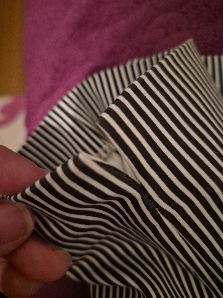 siyah Çizgili Kadın Kumaş Pantolon - Görsel 5