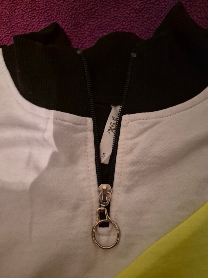 Renk Bloklu ince Sweatshirt - Görsel 2