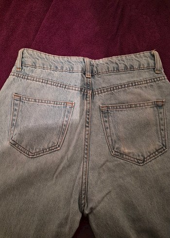 açık mavi Yırtık Detaylı Kadın Kot Pantolon - Görsel 2