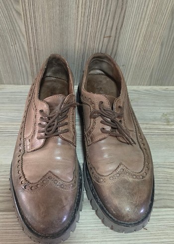 Diğer Kahverengi Deri Brogue Ayakkabi