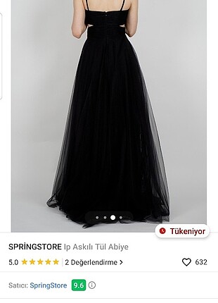 SPRINGSTORE ip askılı tül abiye