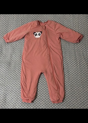 1,5 Yaş Beden pembe Renk Pembe Bebek Kız Tulumu