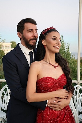 kına taç küpe ve kolye