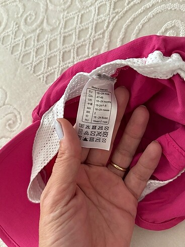 18-24 Ay Beden pembe Renk Kızçocuk şapka
