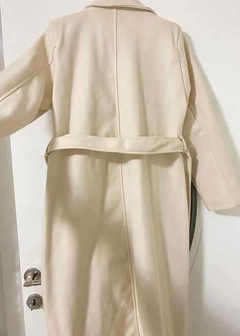 Bej kaban Uzun Kadın Kaban kaşe kaban - Görsel 8