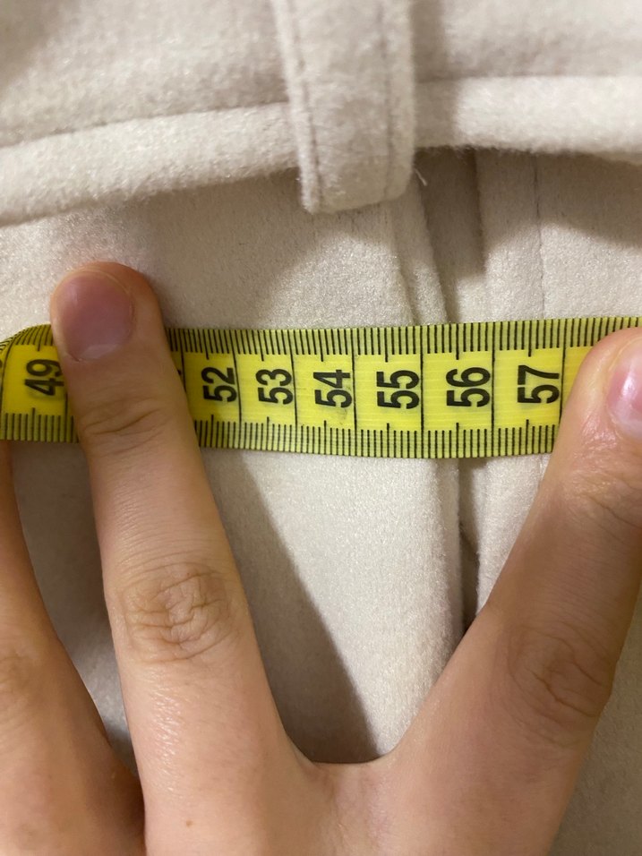 Bej kaban Uzun Kadın Kaban kaşe kaban - Görsel 5