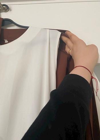 tesettür abaya ikili takım kahverengi takım şal ve kemerli takım - Görsel 6