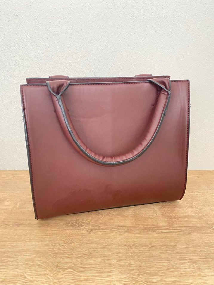 Bordo El kol Çantası - Görsel 2