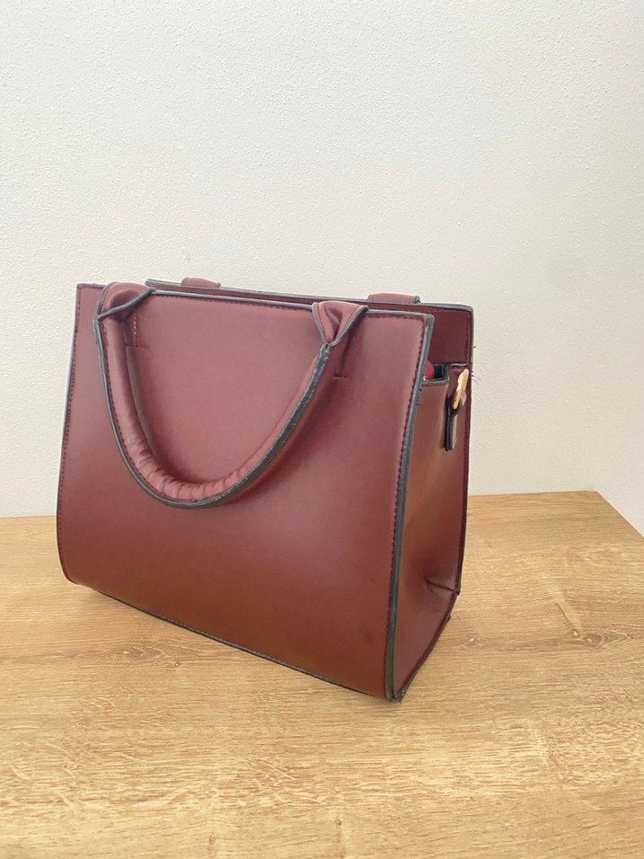 Bordo El kol Çantası - Görsel 3