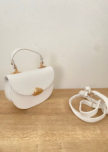 Beyaz omuz El Çantası - Görsel 2