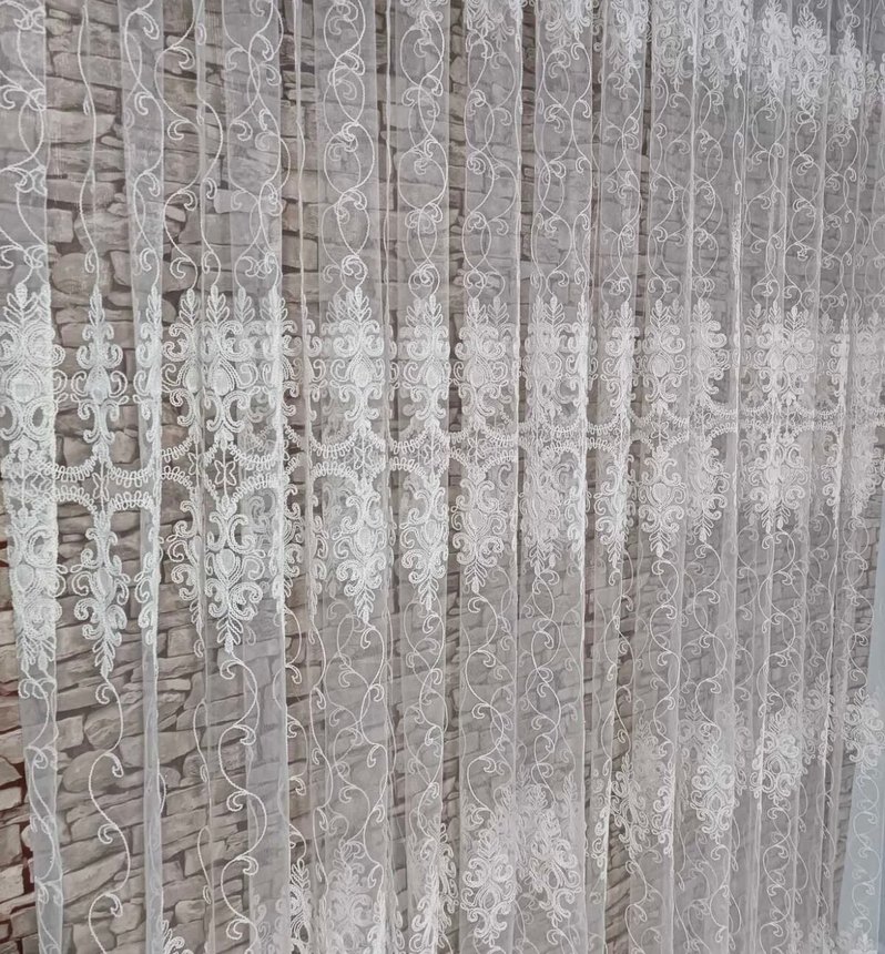 Brode  İşlemeli gramajli Tül perde - Görsel 3