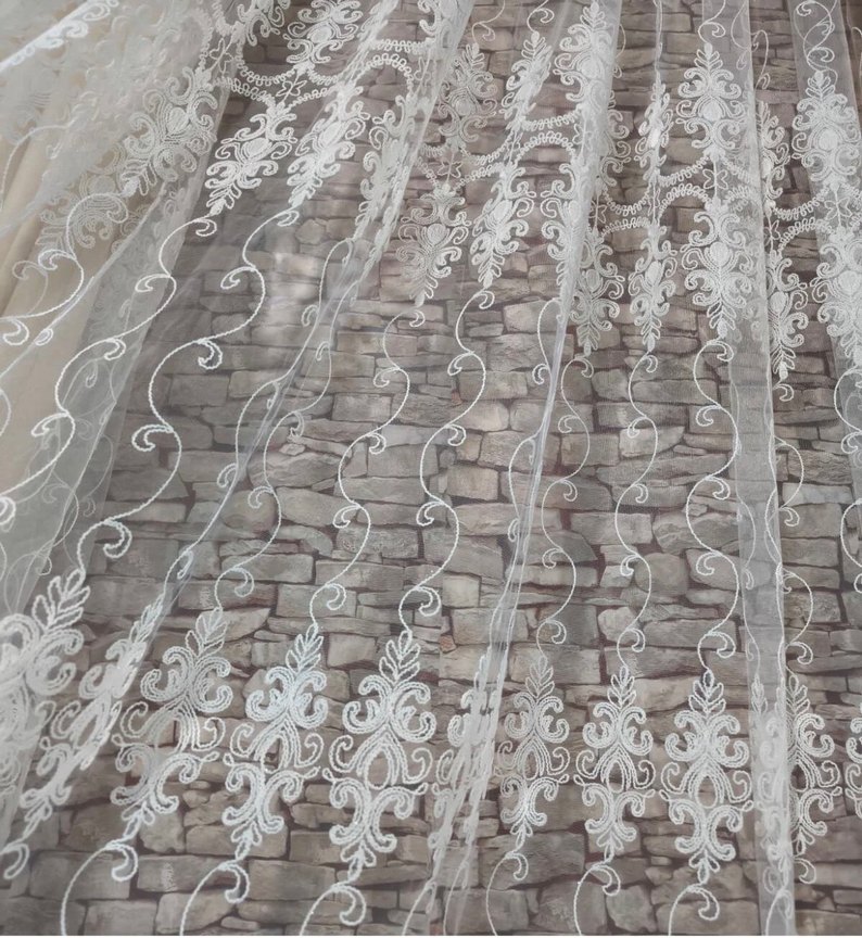 Brode  İşlemeli gramajli Tül perde - Görsel 5