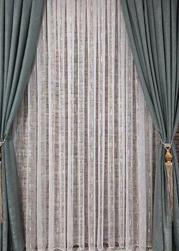 Gri Transparan Çağdaş Perde - Görsel 4