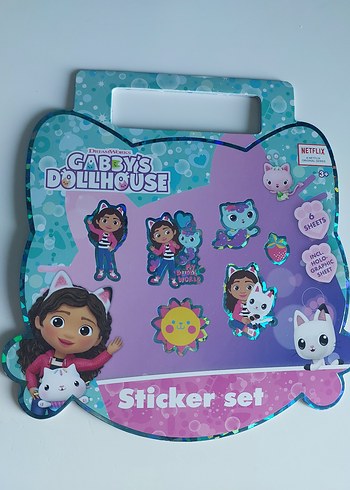 Gabby's Dollhouse Renkli Çıkartma Seti