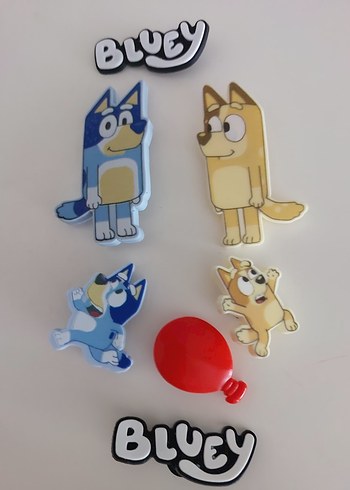 Renkli Bluey Crocs terlik süsü - Görsel 3