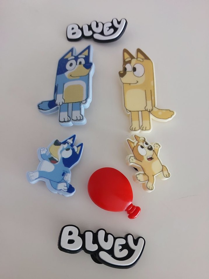 Renkli Bluey Crocs terlik süsü - Görsel 4