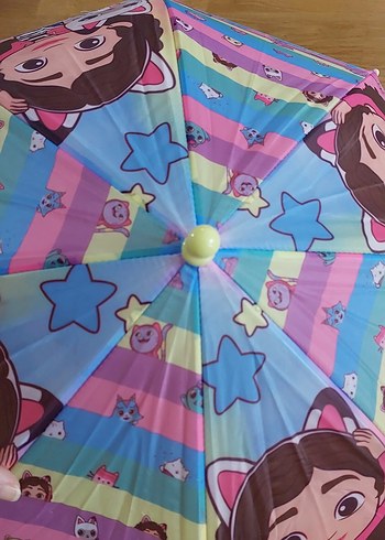 Gabby Dollhouse orjinal şemsiye Yurtdışından sıfır etiketli. - Görsel 7