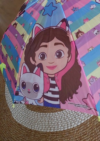 Gabby Dollhouse orjinal şemsiye Yurtdışından sıfır etiketli. - Görsel 3