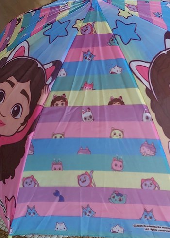 Gabby Dollhouse orjinal şemsiye Yurtdışından sıfır etiketli. - Görsel 6