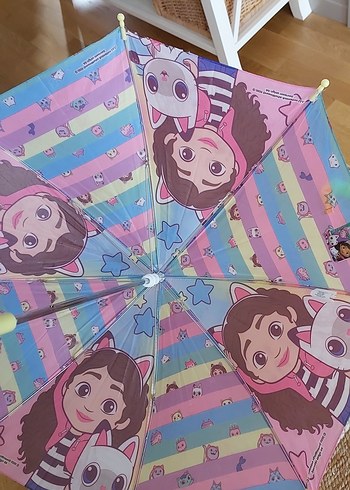 Gabby Dollhouse orjinal şemsiye Yurtdışından sıfır etiketli. - Görsel 4